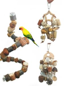 Parrot Climbing Ladder Chewing Toy Tiger Parrot Small Sun Conure Bird Mouth Grinding Decoration Products Special for Parrot