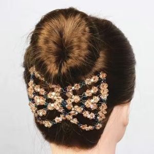Long Hair Bun Maker Comb in Hair Fixing Tool Womens Flower Headband Original Design Fresh out Fashion Hair Accessories