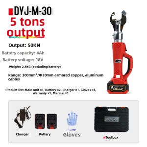 Cable Cutting Hydraulic Pliers Electric Rechargeable