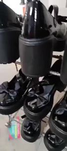 Giày Cao Gót Đế Xuồng Mũi Tròn Màu Trắng Kiểu Mary Jane Với Nơ Retro Gót Chunky Giày Cưới Thanh Lịch Giày Nữ Thời Trang Quai Khóa Thời Thượng