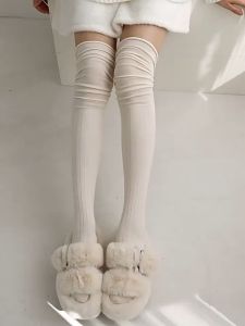 Tất Vớ Dài Tới Đùi Gân Dọc Thon Chân Giữ Ấm Beni - 100style