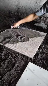 Raskam PVC Gigi Tebal Untuk Pasang Keramik Plastik Tebal GNP Sendok Semen Gigi Alat Acian