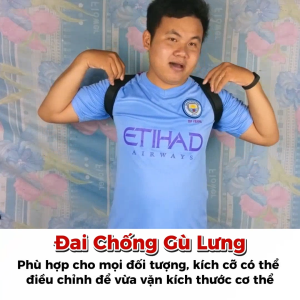 Đai Đeo Chống Gù Lưng Thoáng Khí Điều Chỉnh Tư Thế Cao Cấp Cho Dân Văn Phòng Và Học Sinh đai tập gym