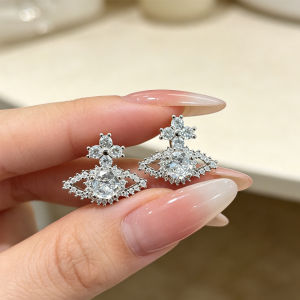 Light Luxury Zircon Earrings Ladies and Girls Dinner Vacation Exquisite Jewelry Anniversary Birthday Gift