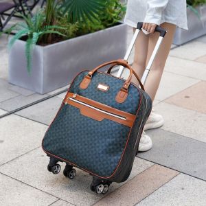 Short-Distance Travel Bag Universal Wheel Mens and Womens Lightweight Luggage Foldable Trolley Bag Large Capacity Luggage Bag with Wheels