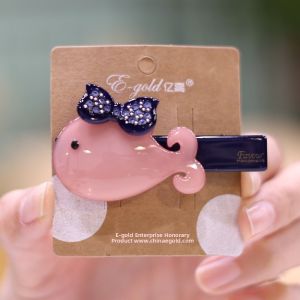 Cute Duckbill Hair Clips Acrylic Bangs Side Part Hair Accessories Korean Style Fresh out Fashion Hairpins Wind in Color Brand