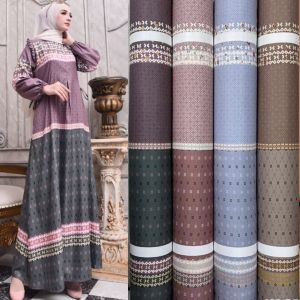 Kain Maxmara luxury Motif Kayle Ethnic untuk couple sarimbit keluarga Dress tunik Gamismukena
