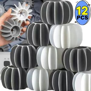 【Swan Home】12Pcs Reusable Silicone Magic Laundry Ball Anti-tangle Cleaning Ball Floating Lint Cat Hair Remover Catcher Tools for Home Washing Machine