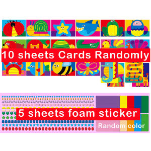 Foam Sticker Art Activity Cute Animal Sealife Mess-Free Fun for Kids 800+ 3D Foam Stickers DIY Felt Craft Kits Gifts for Girls &