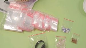 500Pcs PE Transparent Plastic Self Seal Bag Candy Jewelry Packing Pouch Resealable Zip Lock Bags Multi-Size Self-sealing Food Packaging Storage Bags