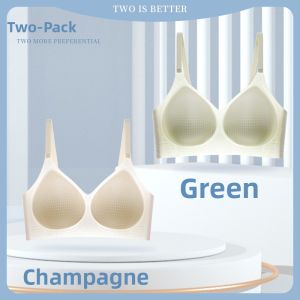 Summer Thin Gathering Small Chest No Gap Cooling Comfortable One-Piece Soft Support Bra