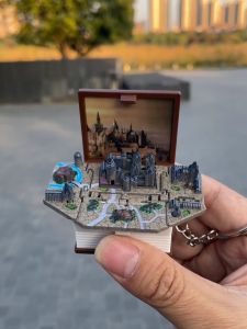 3D Stereo Folding Explosive Book Harry Potter Castle Dinosaur Childrens Educational Toys Fun Keychain Spring Festival