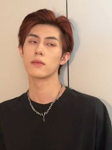 GIANTSHOP สร้อยคอโซ่ เป็นมุกดำมีจี้ เป็นสไตล์ฮิปฮอป (F-639)