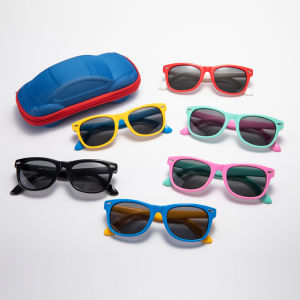 แว่นกันแดดซิลิโคนสำหรับเด็กแฟชั่นยอดนิยมสำหรับเด็กชายและเด็กหญิงแว่นตาโพลาไรซ์ป้องกันรังสียูวีแว่นกันแดดกันแดดสำหรับเด็กทารก
