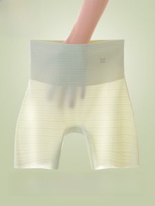 MiiOW | กางเกงขาสั้นผ้าฝ้ายแท้เอวสูงไร้ตะเข็บสำหรับผู้หญิงในช่วงฤดูร้อน กางเกงชั้นในแบบสองในหนึ่งป้องกันแสงแดด กางเกงชั้นในแบบไม่มีรอยตะเข็บ