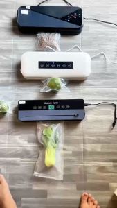 ( Tổng Hợp 3 máy Hút ) Máy hút chân không hàn miệng túi tự động nút cảm ứng - T0536