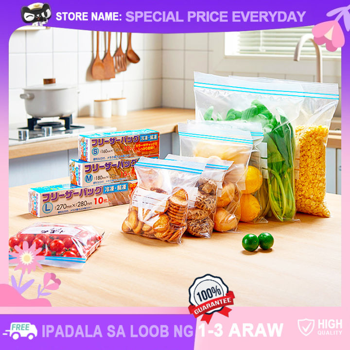 Japanese Original Fresh Keeping Bags Thicken Transparent Reusable Food