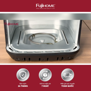 Nồi Chiên Không Dầu Fujihome DualHeat A7DH 7L – Gia Nhiệt Kép Trên Dưới Cảm Ứng Cửa Kính Quan Sát - Bảo hành điện tử toàn quốc