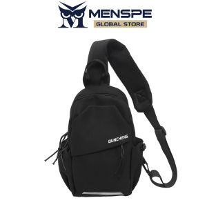 MENSPE กระเป๋าพาดลำตัวแฟชั่นกระเป๋าคาดหน้าอกกระเป๋ากระเป๋าสะพายบ่าสำหรับผู้ชายกระเป๋าลำลองกระเป๋าถนน Tas Rekreasi ความจุมากน้ำหนักเบากระเป๋ากีฬาสะพายไหล่กระเป๋าเดินทางธุรกิจกระเป๋าหิ้ว