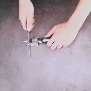 CS Pengasah Pisau/ Alat Asahan Pisau Daging Stainless Steel Penajam Pisau Knife Grinder Tajam Portable Praktis