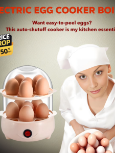 Electric Egg Steamer Cooker 220V Auto Shut-Off Hard Boiled Cooker 2/6/12 Eggs Multi-functional Kitchen for Vegetables