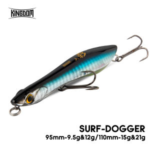 Vương Quốc Surf-Dogger Mồi Câu Cá 95 Mm/110 Mm Nổi Đánh Chìm Cứng Wobblers Bút Chì Mồi Câu Cá Bass Đại Dương Sông Hồ Câu Cá