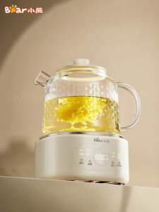 「China Plug」Bear | Multi-functional Small Glass Health Pot