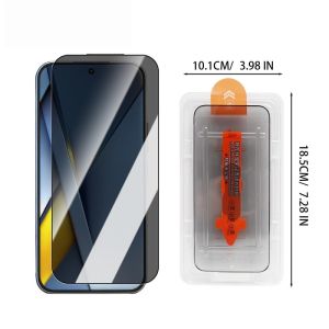 3Pcs Easy Install Anti-spy Tempered Glass for POCO F8 Pro/POCO F8 Ultra Privacy Screen Protectors Film Anti-scratch Film Dust Free Cover