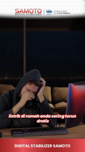 Stabilizer SAMOTO SR3000P 3000VA 2700W 45V- 280V Stavolt Digital Relay Garansi 3 Tahun PALET KAYU