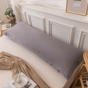 SUNLIGHT HOME Solid Color Bolster CaseBreathable Double Pillow CaseOne-piece Double PillowcaseLengthen Pillow Case
