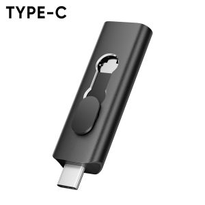 Jaster | Versatile 2-in-1 TYPE-C USB 2.0 Flash Drive Metal Silver Pen Drive Mini Portable Memory Stick 64GB Real Capacity Pendrive U Disk