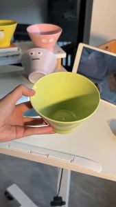4/6 Chiếc Bát Hình Mũ Gốm Sứ Dễ Thương 5 Inch Thân Thiện Với Môi Trường Dùng Được Cho Cơm Bữa Sáng Trái Cây Tráng Miệng Ngũ Cốc An Toàn Với Lò Vi Sóng Và Máy Rửa Chén