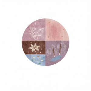 YUNHAOBUYI | Easy-Care Circular Cartoon Rug