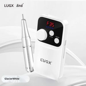 เครื่องเจียรเล็บ LUGX รับทำโลโก้ ความเร็ว 35000 รอบต่อนาที สำหรับอะคริลิค แบบมืออาชีพ ไร้สาย ชาร์จไฟได้ พกพาสะดวก