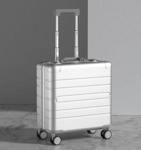 18Lnch Aluminum magnesium alloy Light Weight Luggage Cabin Size Luggage With Laptop Compartment TSA Lock Luggage New Style Luggage行李箱