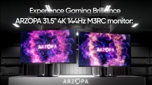 ARZOPA M3RC-32 จอภาพสําหรับเล่นเกม 4K UHD (3840x2160) 144HZ