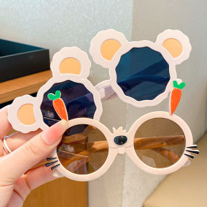 Kids Cute Glasses Sun-Resistant Sunglasses Girl Child UV-Proof Sunglasses Boys and Girls Baby Trendy Fashion