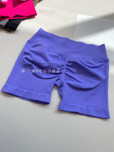 High Waist Seamless Yoga Shorts Womens Sportswear Tight Fit High Elasticity Butt Lifting Gym Training Three-quarter Length Pants