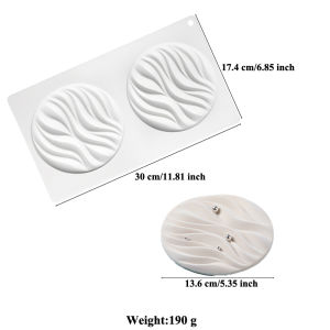 Circular Hill and Flower Patterned Decorative Cake Mold Silicone Chocolate Moulds Mousse Cake Mold Kitchen Dessert Baking Tools