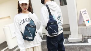 กระเป๋าคาดอกผู้ชาย กระเป๋าสะพายผู้ชาย ผ้าอ็อกซ์ฟอร์ด กันน้ำ กระเป๋าสะพายผช กระเปาสะพายชาย สินค้าพร้อมส่ง