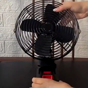 DECKER พัดลมแบตเตอรี่ไร้สาย 8นิ้ว พัดลมแบตสว่าน พัดลมพลังสูงแบบพกพา ความจุแบต 21V ลมใหญ่ ลมแรง ไม่ต้องเสียบไฟ