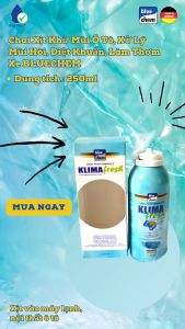 Chai Xịt Khử Mùi Ô Tô Xử Lý Mùi Hôi Diệt Khuẩn Làm Thơm Xe BLUECHEM - Klima Fresh - 250ml