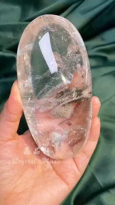 【现货】12cm晶中晶共生绿幽灵共生彩虹摆件｜能量汇聚 × 招财聚福 × 家宅旺运｜12cm Included Quartz + Green Phantom + Rainbow Cluster｜Energy Focus • Wealth M