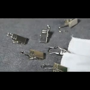 100/50/30PCS Iron Curtain Clips with Hooks Multifunctional Mini Metal Hook Clip Photo Socks Clothing Metal Holder Clamp