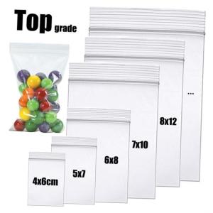 Clear Thick Small Zip Lock Bags 100 pcs