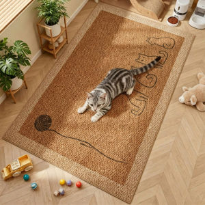 YINSHANG | Scratch-Resistant Cat Mat  No-Lint Imitation Sisal Large