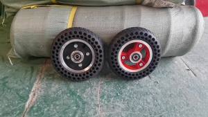 7 Inch 7x1 3/4 Electric wheelchair 7*2 Inflatable-Free Honeycomb Solid Tire Assembly Whole Wheel Suit Aluminum Wheel Hub