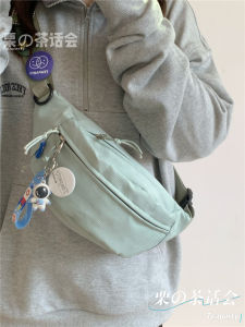 ลำลอง สไตล์เกาหลี นักเรียน กระเป๋าสะพายข้าง ผู้หญิง Pure Color Leisure เอว Bag Institute Fashion Retro Mini Bag For Women