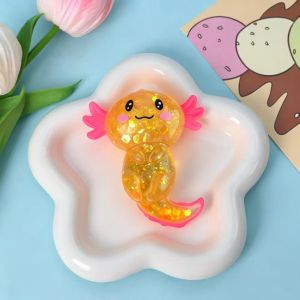 New Salamander Maltose Fidgets Toys Soft Mud Maltose Elasticity Axolotl Fun Squeezing Birthday Supplies Anti Anxiety Gifts