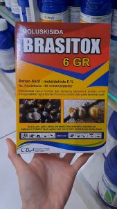 BRASITOX 6 GR MOLUSKISIDA PENGENDALI HAMA // INSEKTISIDA KEONG // SIPUT // BRASITOK